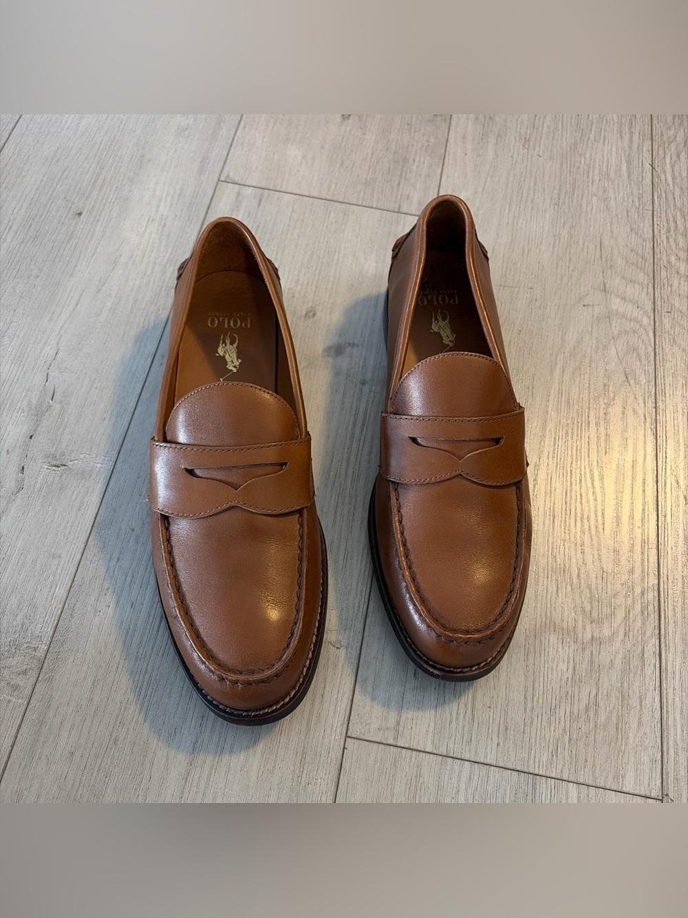 Polo Ralph Lauren Alston Clay Tan Leather - Picture 3 of 6